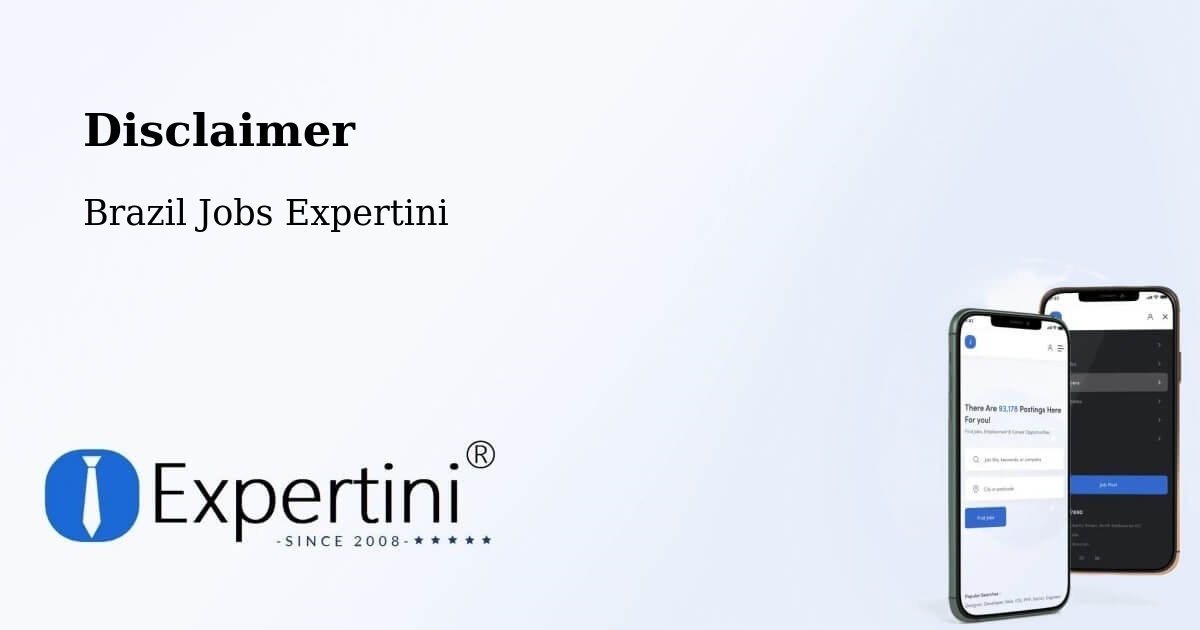 Disclaimer – Londrina - Brazil Jobs Expertini